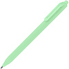 Ручка шариковая Cursive Soft Touch, зеленая с нанесением логотипа