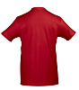 Футболка мужская с контрастной отделкой MADISON 170, красный/белый с нанесением логотипа