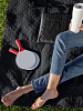 Плед для пикника Soft & Dry, черный с нанесением логотипа