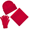 Перчатки Urban Flow, красные с нанесением логотипа