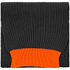Шарф Snappy, темно-серый с оранжевым с нанесением логотипа