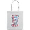 Холщовая сумка «Биполярный медведь», молочно-белая с нанесением логотипа