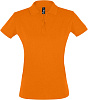 Рубашка поло женская PERFECT WOMEN 180 оранжевая с нанесением логотипа