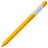 Ручка шариковая Slider, желтая с белым с нанесением логотипа