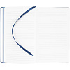 Блокнот Shall, в линейку, синий, с белой бумагой с нанесением логотипа