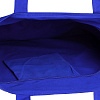 Сумка для покупок на молнии Shopaholic Zip, синяя с нанесением логотипа