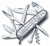 Офицерский нож Huntsman 91, прозрачный серебристый с нанесением логотипа