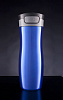 Термостакан Tansley, герметичный, вакуумный, синий с нанесением логотипа