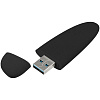 Флешка Pebble Type-C, USB 3.0, черная, 32 Гб с нанесением логотипа