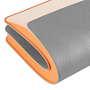 Ежедневник Flexpen, недатированный, серебристо-оранжевый с нанесением логотипа