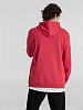 Толстовка с капюшоном унисекс Hoodie, красный меланж с нанесением логотипа