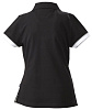 Рубашка поло женская ANTREVILLE, черная с нанесением логотипа
