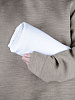 Флисовый плед Warm&Peace, белый с нанесением логотипа