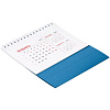 Календарь настольный Datio 2024, синий с нанесением логотипа