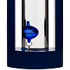 Термометр «Галилео» в деревянном корпусе, синий с нанесением логотипа