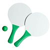 Набор для игры в пляжный теннис Cupsol, зеленый с нанесением логотипа