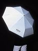 Зонт складной «Пойду порефлексирую» со светоотражающим куполом, серый с нанесением логотипа