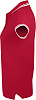 Рубашка поло женская PASADENA WOMEN 200 с контрастной отделкой, красная с белым с нанесением логотипа