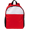 Детский рюкзак Comfit, белый с красным с нанесением логотипа