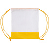Рюкзак детский Classna, белый с желтым с нанесением логотипа
