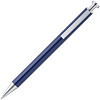 Ручка шариковая Attribute, синяя с нанесением логотипа