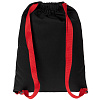 Рюкзак Nock, черный с красной стропой с нанесением логотипа