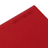 Ежедневник Latte Maxi, недатированный, красный с нанесением логотипа