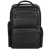 Кожаный рюкзак для ноутбука Santiago, черный с нанесением логотипа
