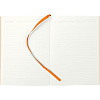 Ежедневник Flat, недатированный, оранжевый с нанесением логотипа