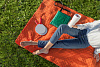 Плед для пикника Comfy, черный с нанесением логотипа