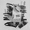 Футболка «Волка футболка», серый меланж с нанесением логотипа