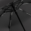 Зонт складной AOC Mini с цветными спицами, серый с нанесением логотипа