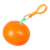 Дождевик в футляре «Фрукт», оранжевый мандарин с нанесением логотипа