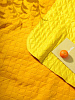 Плед для пикника Soft & Dry, желтый с нанесением логотипа
