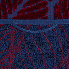 Полотенце In Leaf, малое, синее с бордовым с нанесением логотипа