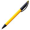 Ручка шариковая Prodir DS3 TPP Special, желтая с черным с нанесением логотипа