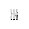 Элемент брелка-конструктора «Буква Ж» с нанесением логотипа