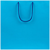 Пакет бумажный Porta, большой, голубой с нанесением логотипа
