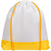 Рюкзак детский Classna, белый с желтым с нанесением логотипа