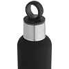 Термобутылка Sherp, черная с нанесением логотипа