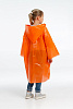 Дождевик-плащ детский BrightWay Kids, оранжевый с нанесением логотипа