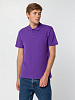 Рубашка поло мужская SUMMER 170, темно-фиолетовая с нанесением логотипа