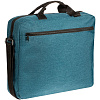 Конференц-сумка Member, синяя с нанесением логотипа