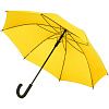Зонт-трость с цветными спицами Bespoke, желтый с нанесением логотипа
