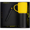 Набор Flexpen Black Surprise, черный с желтым с нанесением логотипа