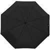 Зонт складной Show Up со светоотражающим куполом, черный с нанесением логотипа