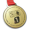 Спортивная медаль "Матч Ленинград-Москва 75" для гребцов с нанесением логотипа