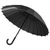 Зонт-трость «Спектр», черный с нанесением логотипа