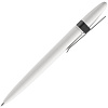 Ручка шариковая Prodir DS5 TSM Metal Clip, белая с серым с нанесением логотипа