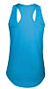 Майка женская MOKA 110, ярко-голубая с нанесением логотипа